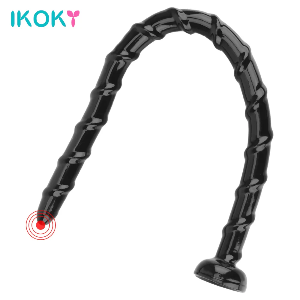 Godemiché fouet en Silicone de 50cm de Long, Plug Anal, jouets sexy pour femmes et hommes, masseur de Prostate, dilatateur de fesses, Machine de Masturbation, boutique érotique