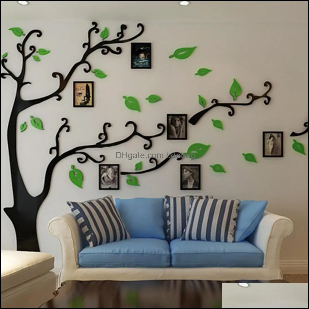 Removable 3D Photo Tree Acrylic Wall Sticker For House Living Room Decor Stickers wallPaper