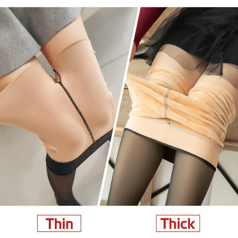 Calcetines Medias Calcetín De Felpa Para Mujer Pantalones Forrados
