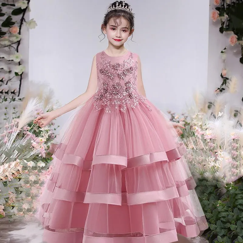 Abiti Da Ragazza Spettacolo Estivo Abito Da Principessa Con Fiori