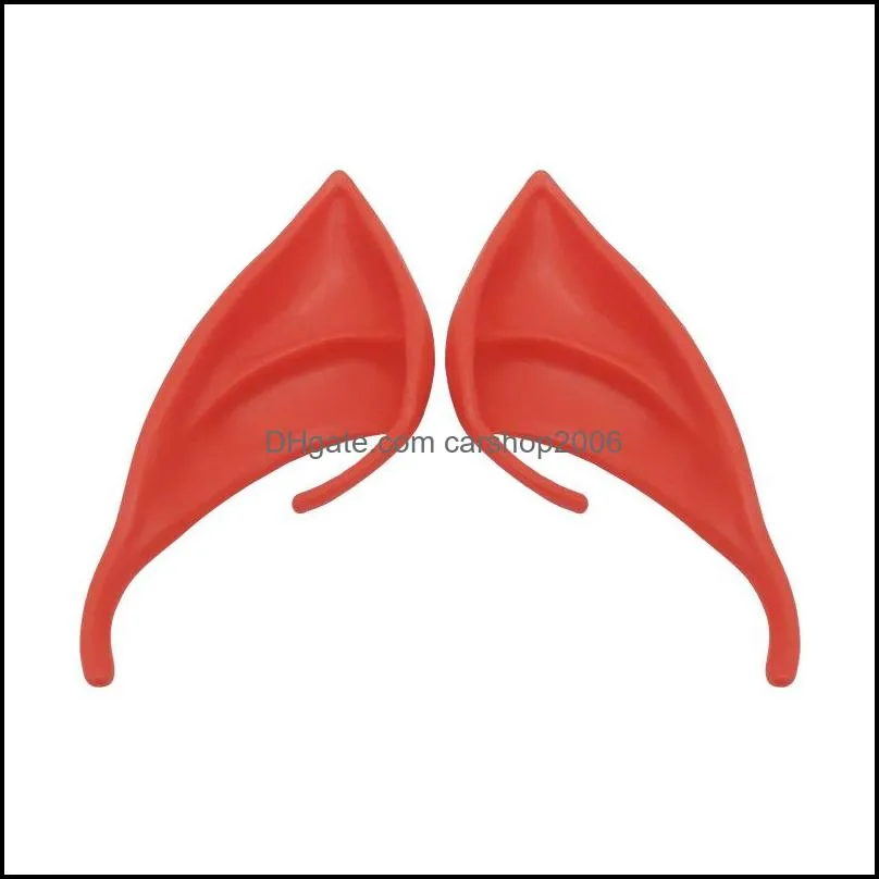 creative halloween latex elf ears fairy pixie masquerade party cosplay hook props fancy perfect dress costume ears accessories vt1579