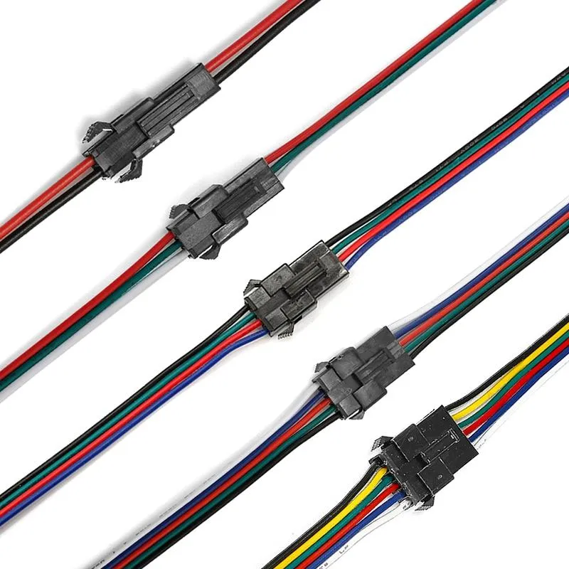 Andere verlichtingsaccessoires JST SM -connector 2/3/4/5/6 PIN PLUK MANNEN EN VROUWELIJK met 15 cm elektrische kabel voor LED -lichtstrook zonnelot