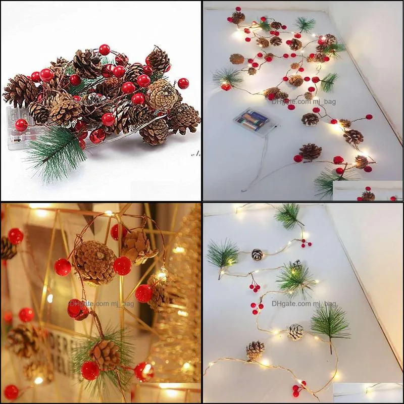 christmas decoration led string lights battery powered copper wire starry fairy light outdoor garden home party wedding decor pae10684