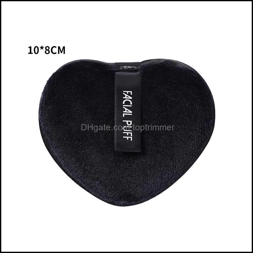 heart lazy fiber velvet soft powder cosmetic puff beauty facial sponge foundation makeup puffs face cleaning tools