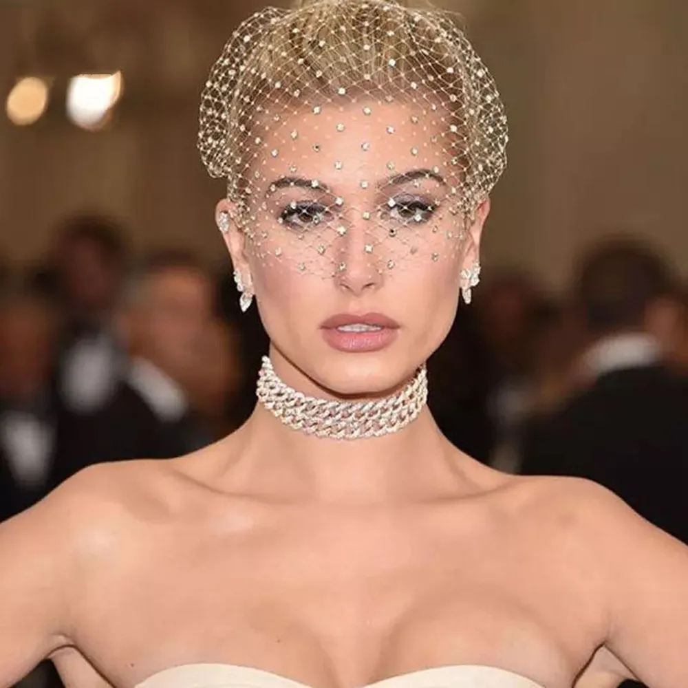 Birdcage or French net veil French Netted Birdcage Face Veil Available in White Ivory or  main image 3