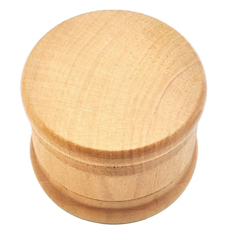Wooden Smoke Grinder Mini Portable Household Smoking Accessories 60MM 3 Layer Metal Tobacco Grinders Free DHL