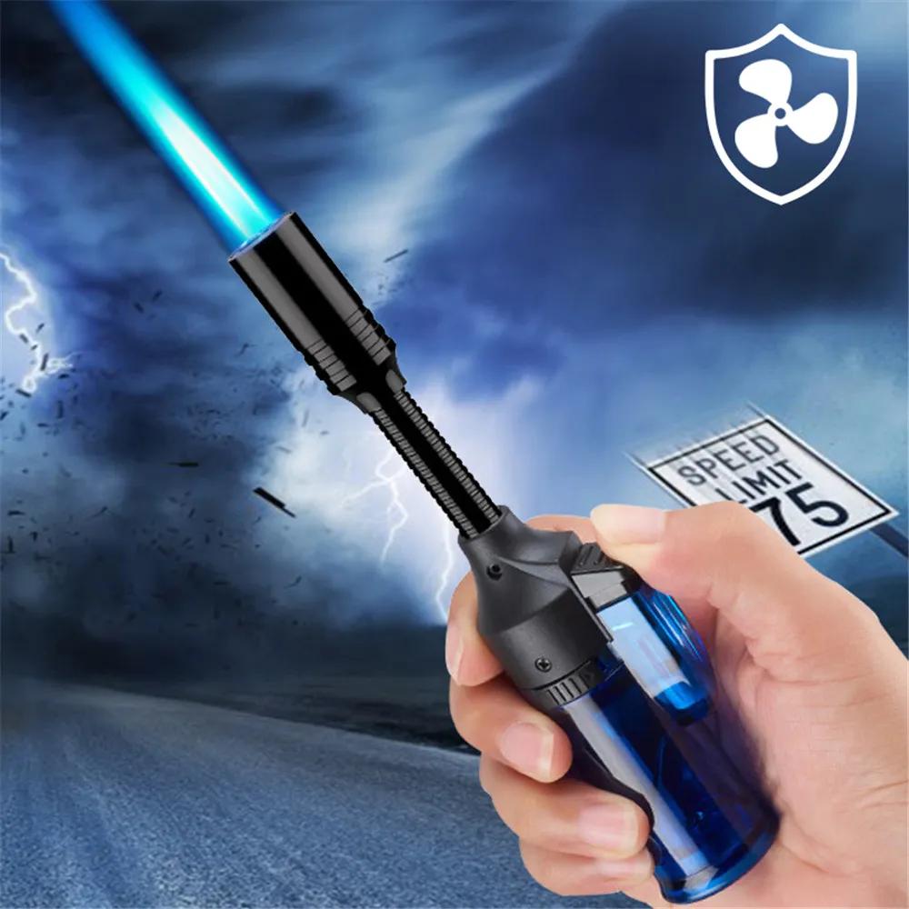 TISFA Cigar Lighter Double Jet Flame Butane Torch Lighter