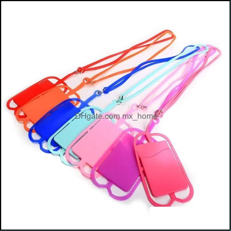 Other Office School Supplies Business Industrial Sile Lanyards Phone Case Holder With Strap Neck Necklace Sling Card For Mobile Cell Drop