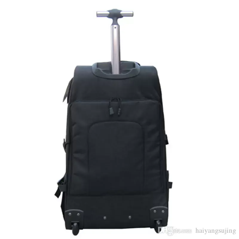 Moda Mulheres Trolley Sacos de Viagem Mochila Trolley Mala Meninas À Prova D 'Água Trolley Bagagem New Style Homens Duffle Saco 24 polegadas