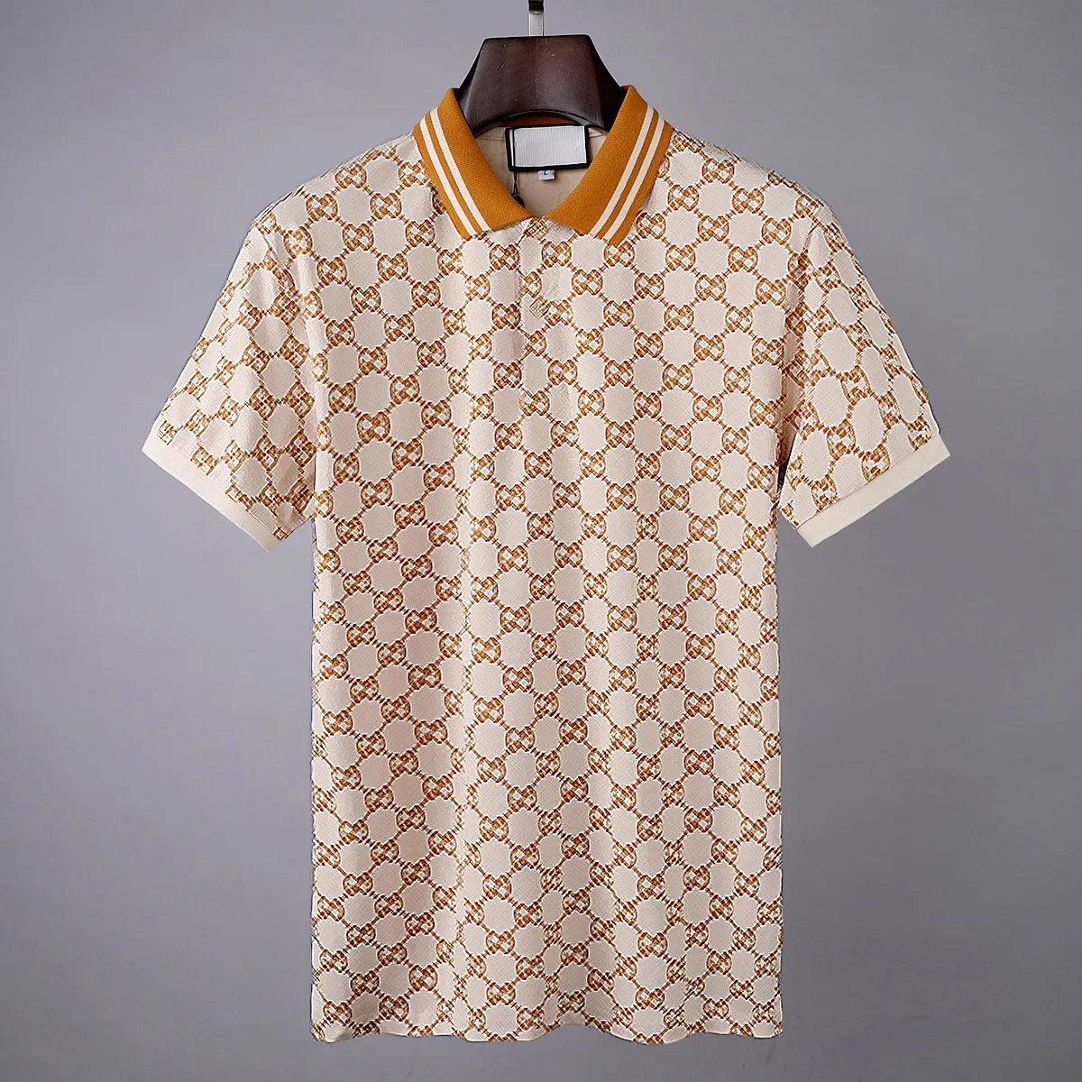 メンズレディースTシャツポロシャツ高品質刺繍カジュアルホム半袖メンズコットン快適なトレンドサマーM-3XL