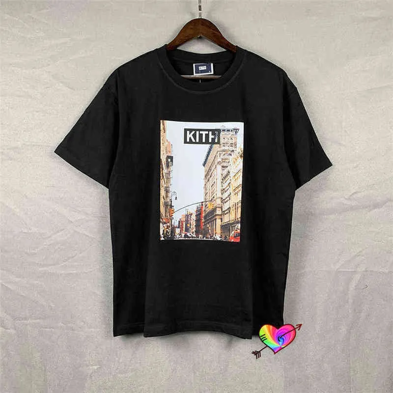 Designer T-skjortor för män Kith Diamond Short Sleeve Plain Black T-shirt Fashion Clothing Brand Round Neck Slim Social Spirit Guy Half Man 000024