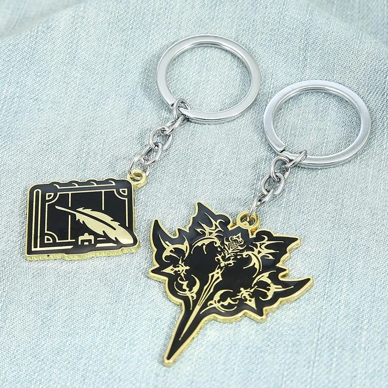 Keychains Game Tales Of Arise 25th Anniversary Keyrings Accessories Key Holder Metal Chain Gift Men Jewelry