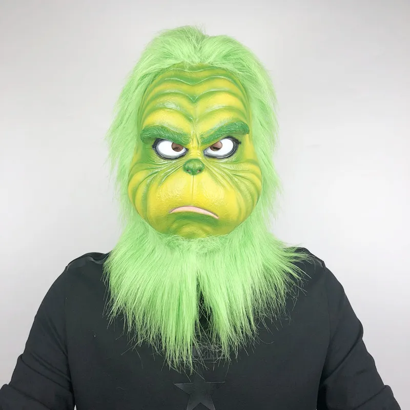 Deluxe 'The Mask' Green Mask Latex Full Head Jim Carrey Fancy Dress Mask