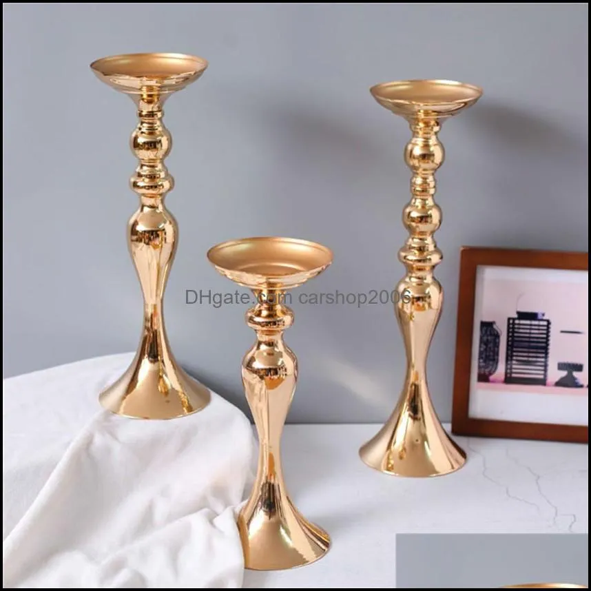 s/m/l mermaid candle holders exquisite wedding props road guide silver gold metal candlestick european furnishings for home dpad11131
