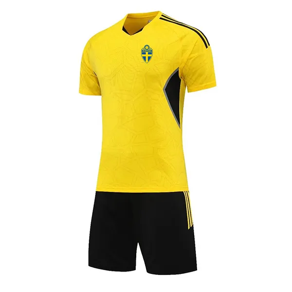 Suécia treino masculino verão camisa de treinamento esportivo ao ar livre esportes manga curta terno lazer esporte camisa