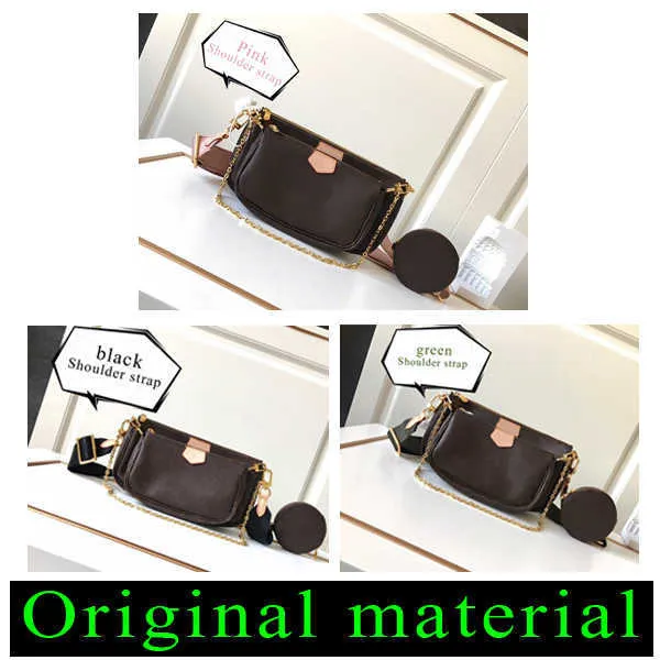 En çok satan lüks tasarımcılar çanta omuz çanta fashio cüzdan telefon üç parçalı kombinasyon çantaları m44823