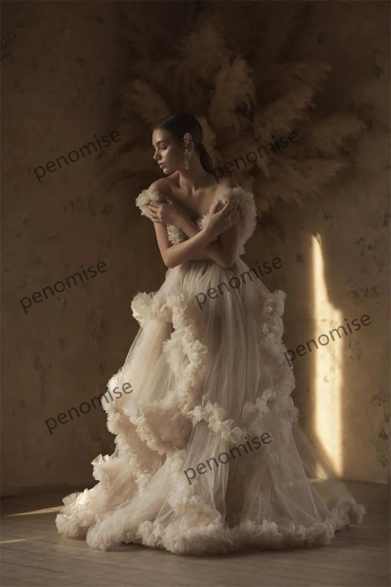 boho prom dresses 2022 Prom Charming Dresses For Women 2022 Boho Sleeveless Maternity Photoshoot  Robes Backless Party Evening Gowns