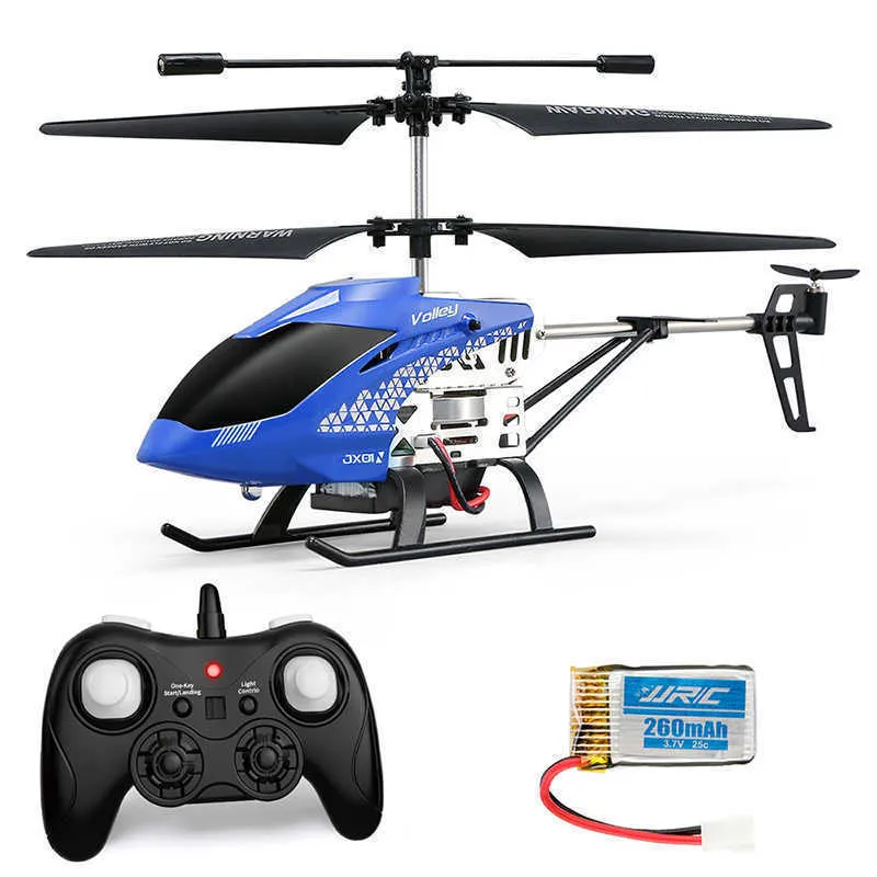 JX01 Drone 2.4G 3CH Altitude Hold Alloy Anti-collision RC Helicopter With Light quadcopter Toys For Kids