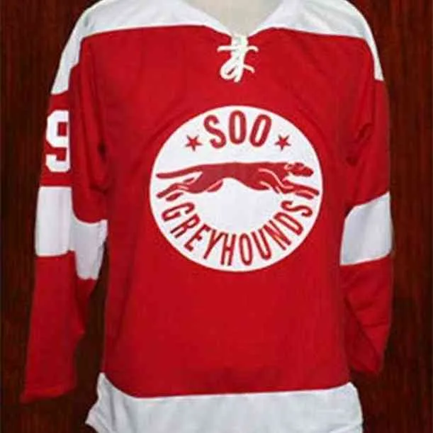 Thr 2002-03 99 Wayne Gretzky Soo Greyhounds Hockey Jersey Ricamo cucito Personalizza qualsiasi numero e nome Maglie