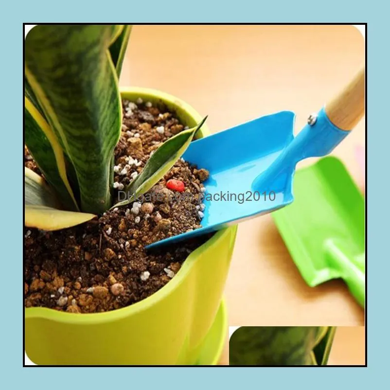 mini gardening shovel colorful metal small garden hardware tools digging kids spade tool zwl256