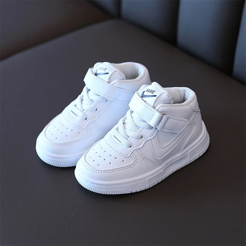 Mode Enfants High Top Chaussures Filles Blanc Chaussures Enfants Sports Casual Confortable Garçons Filles Conseil Chaussures Enfants Baskets Taille 2130 220520