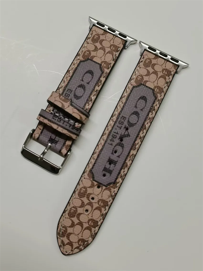 LUXURY LOUIS VUITTON LV SUPREME GUCCI LEATHER STRAP FOR APPLE WATCH BAND -  5 / 42mm/44mm/45mm