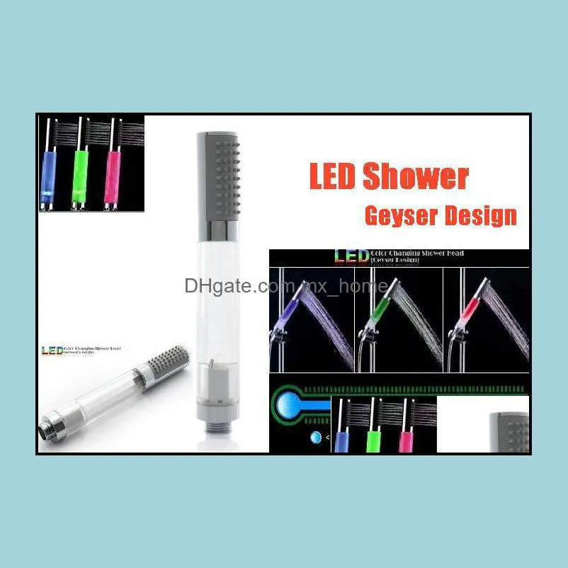 led shower ABS LED Color Changing Shower Head (Geyser Design),