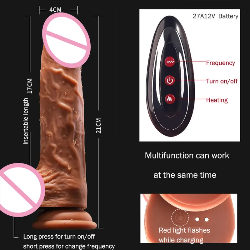 Articles de beauté ZINI Chauffage Gode Vibromasseur Femelle Dildio pour Femmes sexy Machine Vibration Godes Vibrateurs Jouets Érotiques Couples Adultes Jeux