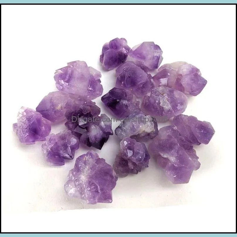 irregular natural purple color stone gemstones for handmade pendant necklaces jewelry making diy accessories