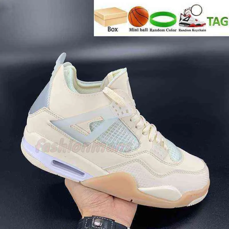 With Box 4 4s Basketball Shoes university blue white  red thunder shimmer metallic purple black cat taupe haze men women Sneakers Trainers