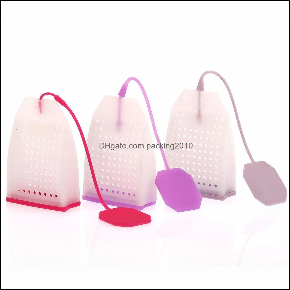 Food-grade Silicone Tea Infuser Tools Reusable Loose Leaf Tea Bags Strainer 6 Colors