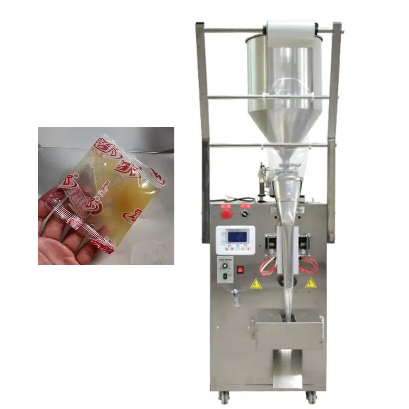 Máquina de embalagem de pasta de aço inoxidável, quantitativa pneumática, multifuncional, máquina de embalagem de líquido, fabricante de sacos, 110v, 220v