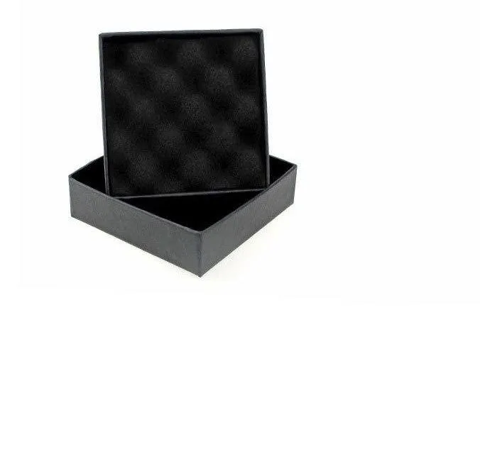2021 Gift- och detaljhandelslådor Black Kraft Packing Armband Halsband Ring Ear Nail Box Christmas Ny Year Present Anpassad 10 Size Select