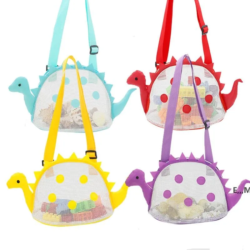 Enfants Sacs de plage Sacs Beach Sacs Dinosaure Jouets Collectionnant Sac de rangement en plein air Tote d'extérieur Organisateur Portable Pochette Sand Pouch GCB14953