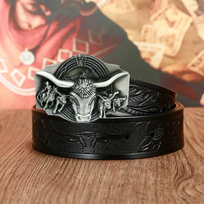 Western Cowboy Belt With Zinc Alloy And Unity Cow Attitude Buckle Perfect  Gift For Mens Jeans Enek22 From Enekubeball, $26.18