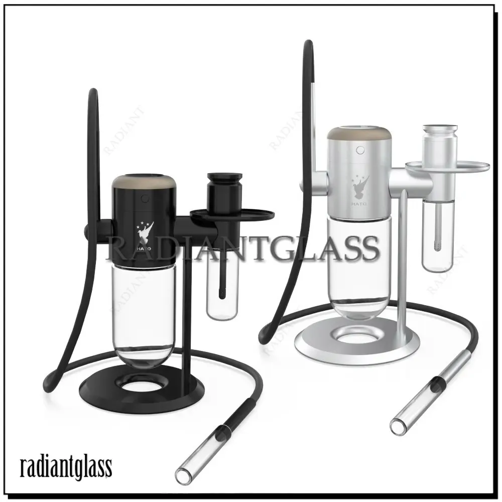Gravity Hookah Electric Glass Bong Water Pipes LED Lätt röststyrd Hosah Bag Function Present