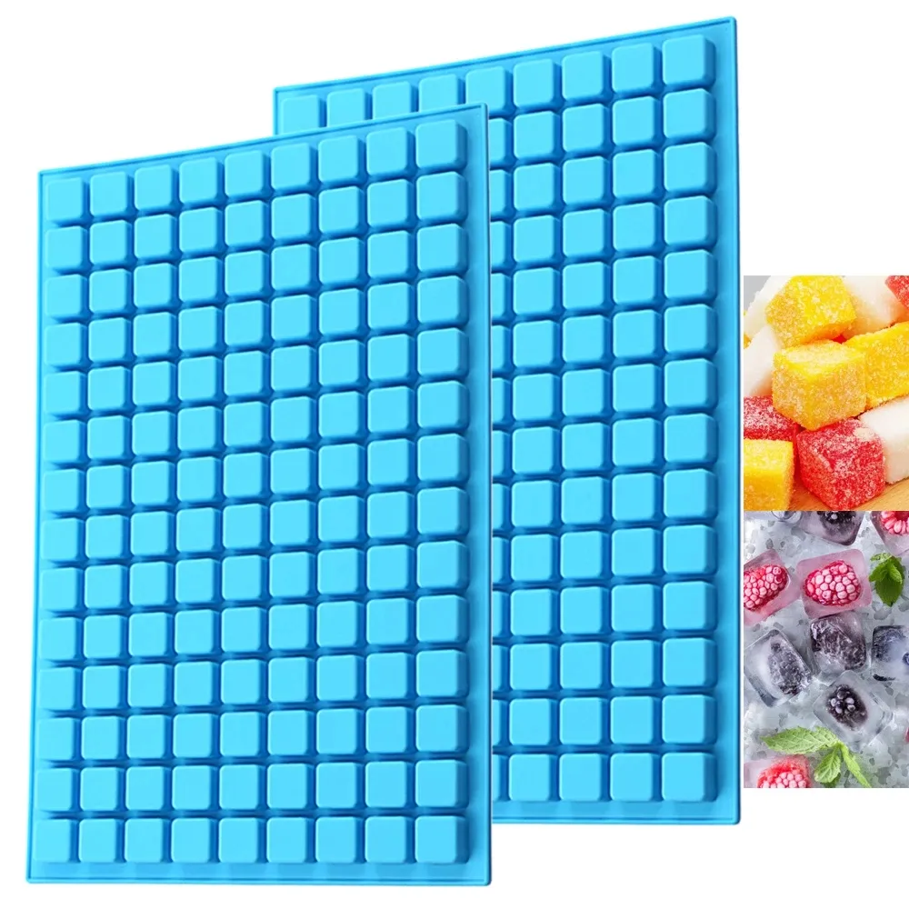 126 Sogar Silikoneisschale Sommer -Diy -Eisbox -Eiswerkzeuge kleiner, quadratischer Schokoladen Fondant Form Hitzefest