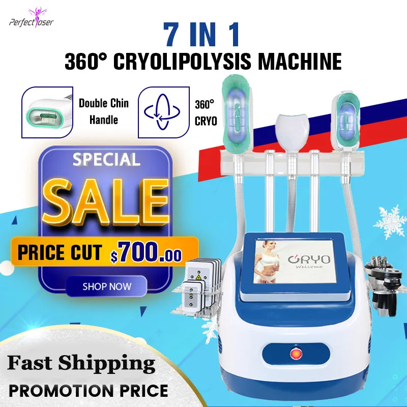 7 i 1 Cavitation RF Slimming Machine Cavi Lipo Device Laser Skin Drawing Body Slim 40k Ultraljud