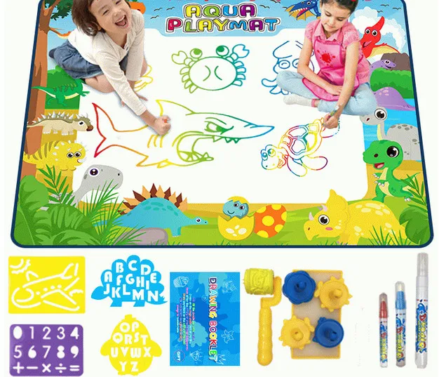 74x49cm tapis de dessin d'eau avec stylo magique Doodle Board Tapis  Peinture Jouets éducatifs pour enfants