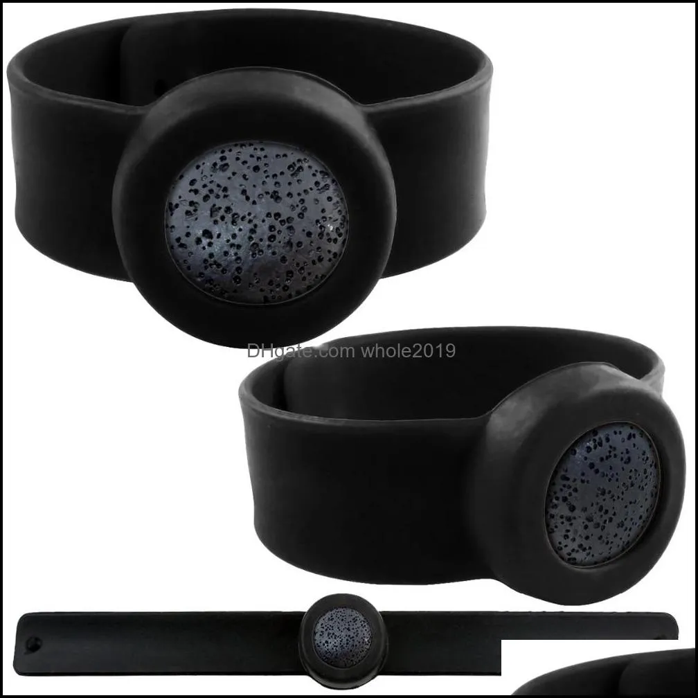 natural lava for kids mosquito repellent bracelet lava stone  oil diffuser bracelet men women lava silicone bracelets