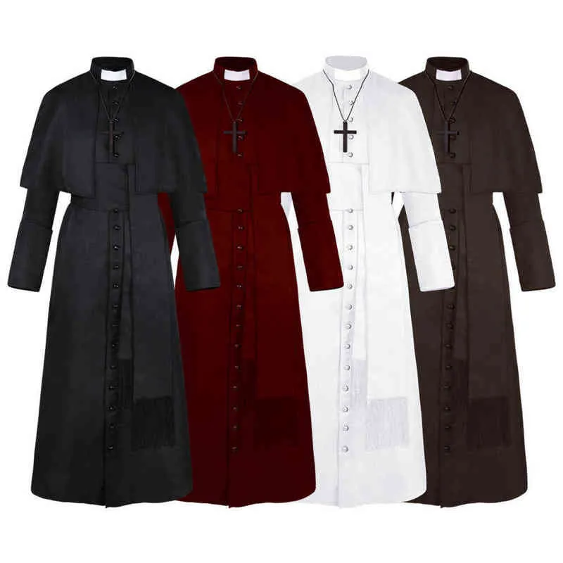 Priest Come Catholic Church Religious Roman Soutane Pope Pastor Father Comes Mass Missionary Robe Clergy Cassock L220714