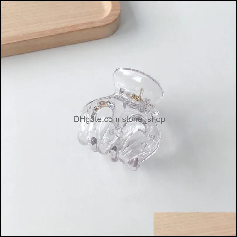 hair clips & barrettes fashion hollow small claw barrette crab girls hairpin styling accessories for womenhair barretteshair