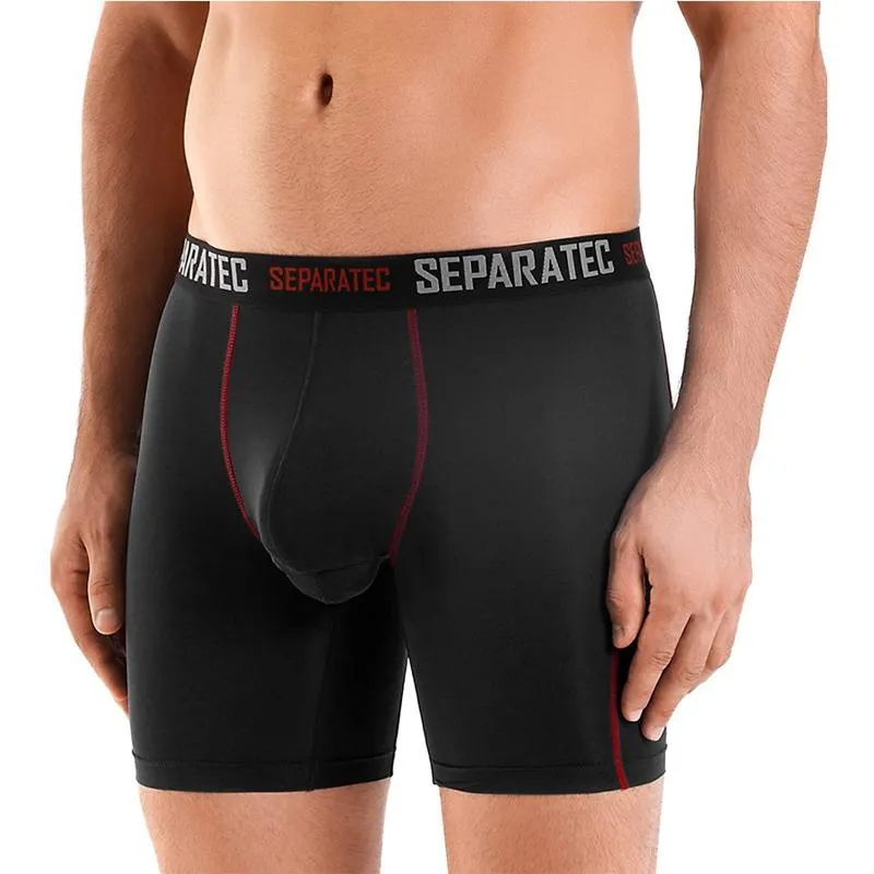 Separatec Men's 3 Pack Sport Performance Dual Pouch Boxer Briefs Underwear