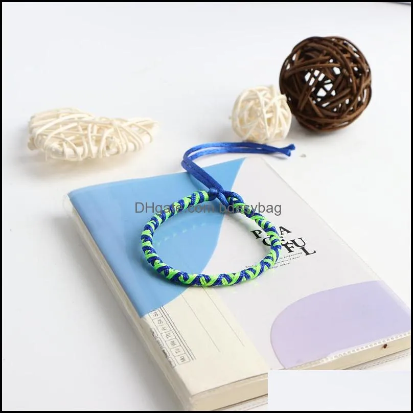 bangle fashion multicolor ethnic friendship braided rope cuff bracelets wristband jewelry for women men lovers giftsbangle