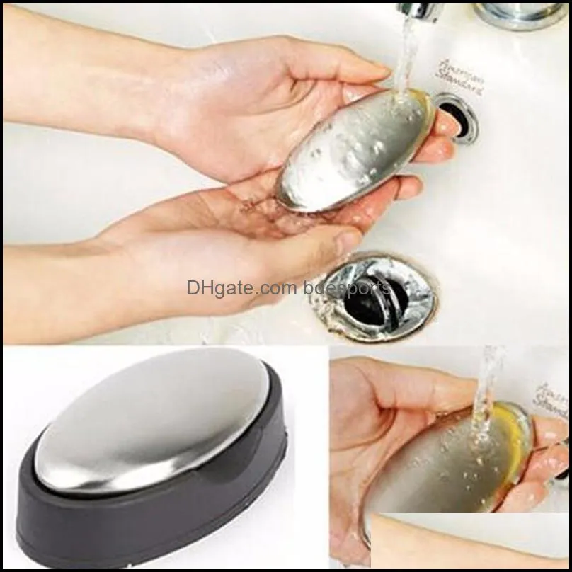 Stainless Steel Soap - Oval Shape Deodorize Smell from Hands Retail Magic Eliminating Odor Kitchen Bar