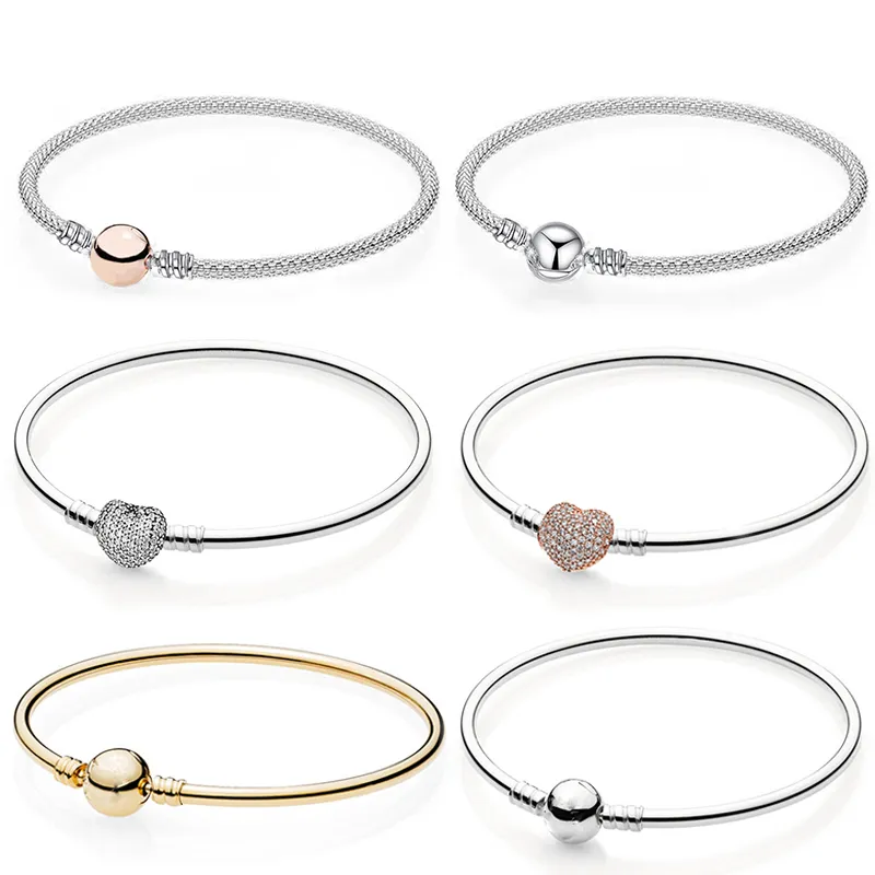 Nova popular pulseira de prata esterlina 925 de alta qualidade para sempre amor para mulheres originais Pandora DIY miçangas linda pulseira de joias oferta especial