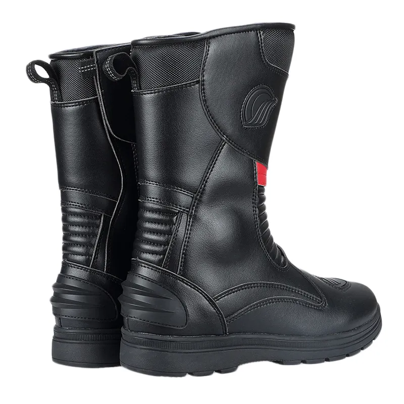 Off Road Faux Leather Waterproof Dirt Bike Boots Riding Tribes B