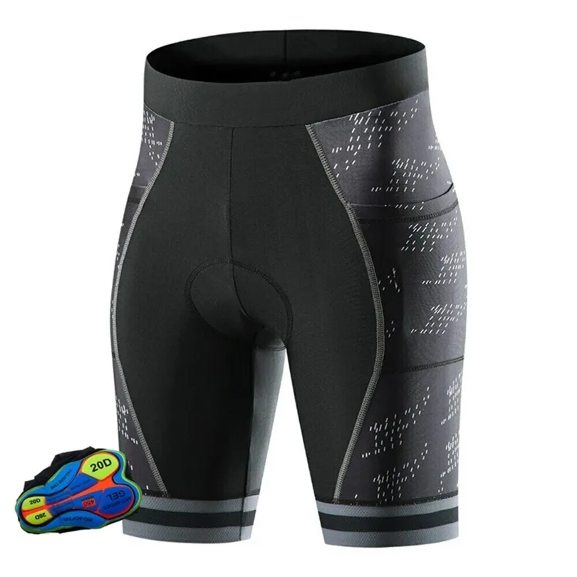 Breathable Cycling Shorts Tight Fitting Downhill Slope QuickDrying Mountain Bike With Gel 20D Padding Bicycle Tights 220721