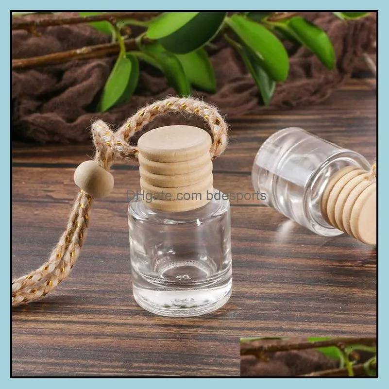 Car scent diffuser bottle auto pendant perfume ornament air freshener for essential oils diffuser fragrance empty glass pitcher