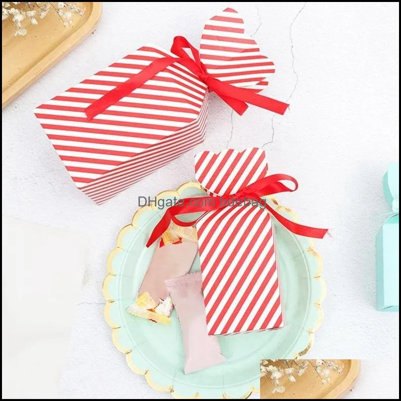 Gift Wrap 50 Pcs Candy Box With Rope,Xmas DIY Cake Boxes Party Dessert Cookie Paper Packaging Bag,Wedding Gifts Bag